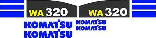 Komatsu WA320-5 Decal Set