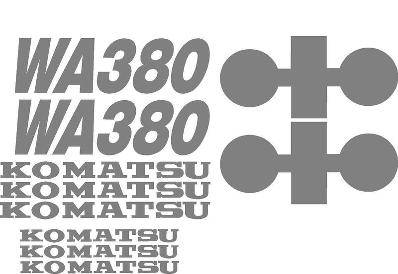 Komatsu WA380-1 Decal Set