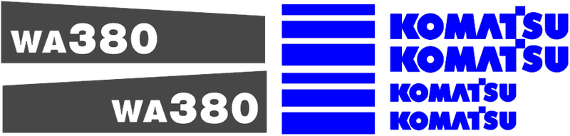 Komatsu WA380-5 Decal Set