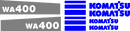 Komatsu WA400-5 Decal Set