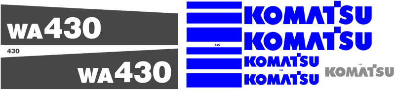 Komatsu WA430-5 Decal Set