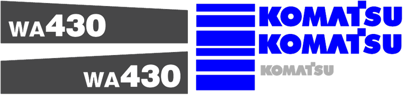 Komatsu WA430-6 Decal Set