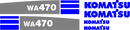 Komatsu WA470-6 Decal Set
