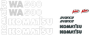 Komatsu WA500-3 Decal Set