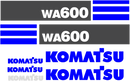 Komatsu WA600-6 Decal Set