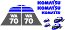 Komatsu WA70-5 Decal Set