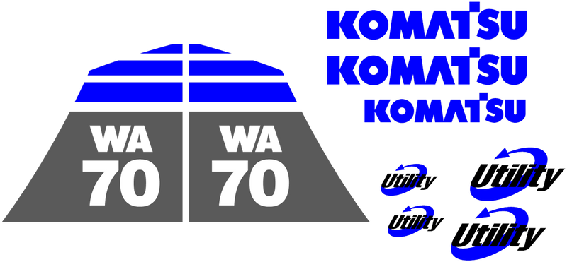 Komatsu WA70-5 Decal Set