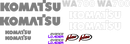 Komatsu WA700-3 Decal Set