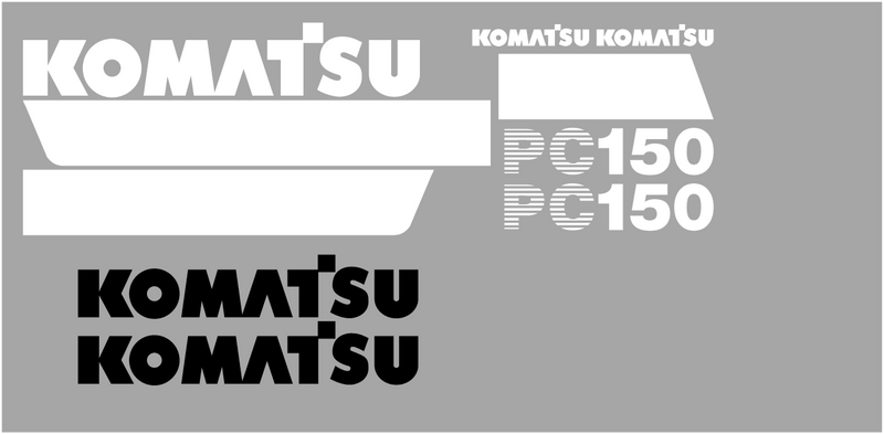 Komatsu PC150-5 Decal Set