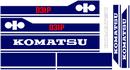 Komatsu D31P-18 Decal Set