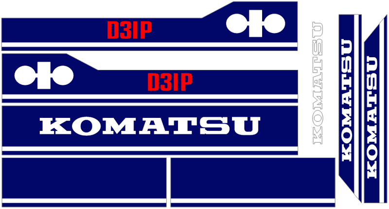 Komatsu D31P-18 Decal Set