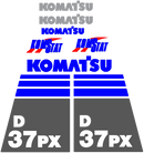 Komatsu D37PX-21 Decal Set