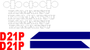 Komatsu D21P-5 Decal Set