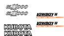 Kubota GL11000 Decal Set