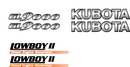 Kubota GL9000 Decal Set