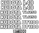 Kubota L48 Decal Set
