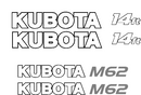 Kubota M62 Decal Set