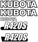 Kubota R420S Decal Set