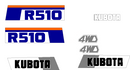 Kubota R510 Decal Set