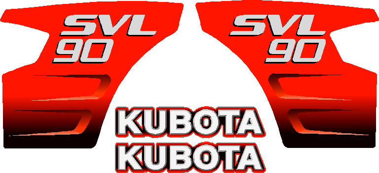 Kubota SVL90 Decal Set