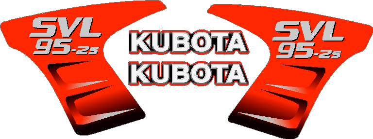 Kubota SVL95 2S Decal Set