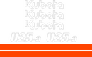 Kubota U25 3 Decal Set