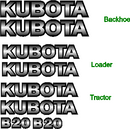 Kubota B20 Decal Set