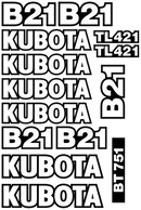 Kubota B21 Decal Set