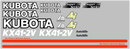 Kubota KX41 2 Decal Set