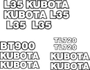 Kubota L35 Decal Set