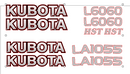 Kubota L6060 Decal Set