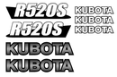 Kubota R520S Decal Set