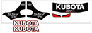Kubota SSV75 Decal Set