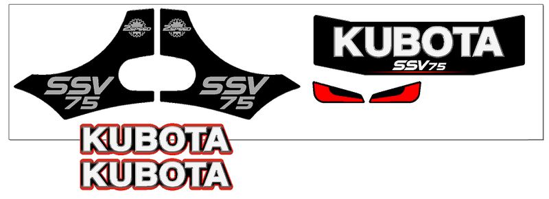 Kubota SSV75 Decal Set