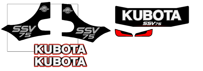 Kubota SSV65 Decal Set