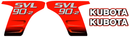 Kubota SVL90 2 Decal Set