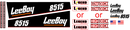 Leeboy 8515D  Decal Set