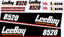 Leeboy 8520 Decal Set