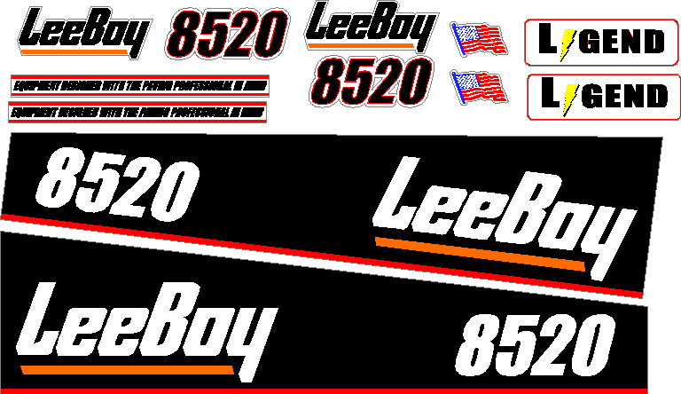 Leeboy 8520 Decal Set