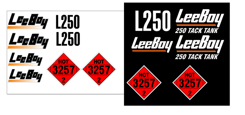 Leeboy L250T  Decal Set