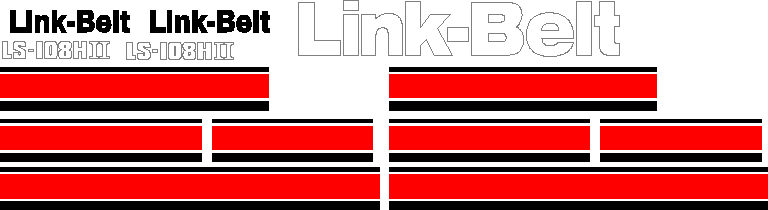 Linkbelt LS108H II Decal Set