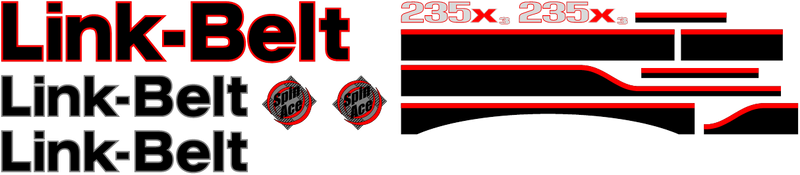 Linkbelt 235 X3 Decal Set