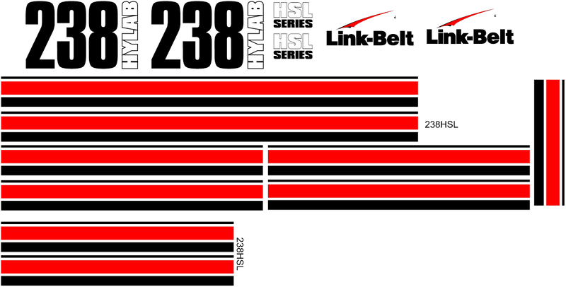 Linkbelt 238HSL Decal Set