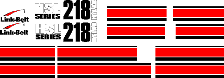 Linkbelt 218HSL Decal Set