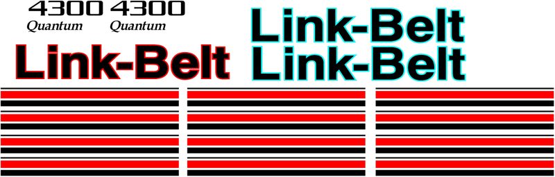 Linkbelt 4300Q Decal Set