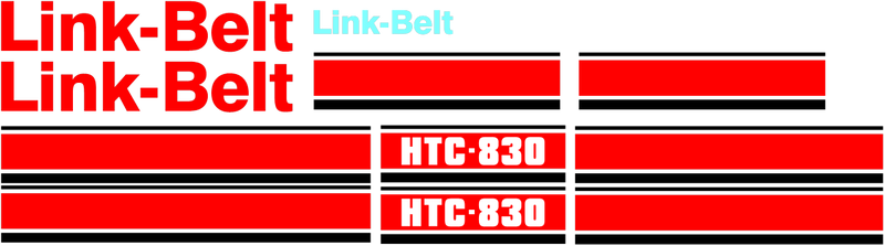 Linkbelt HTC830 Decal Set