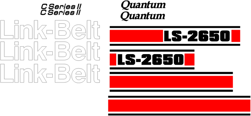 Linkbelt LS2650 Decal Set