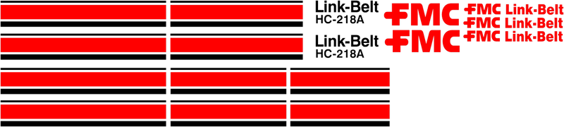 Linkbelt HC218A Decal Set