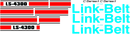 Linkbelt LS4300C II Decal Set