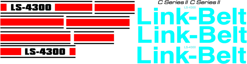 Linkbelt LS4300C II Decal Set